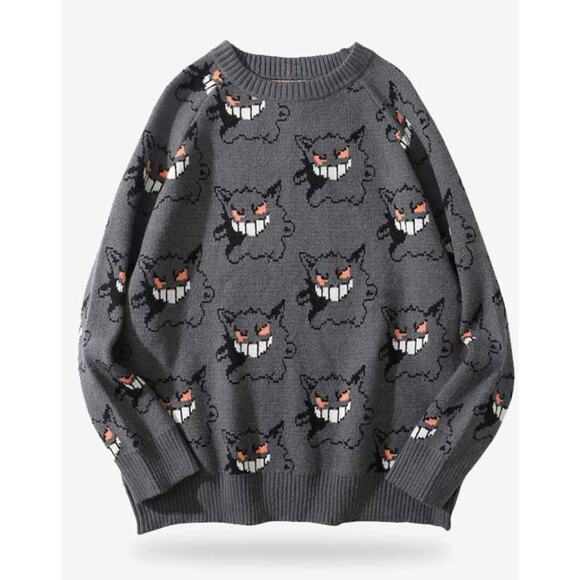 Pokemon Other - Pokémon Gengar Unisex Knit Sweater Medium